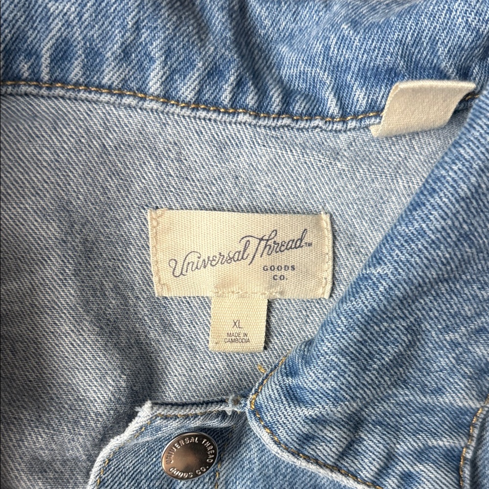 Universal Thread Light Blue Denim Jacket #b38 - Picture 2 of 4